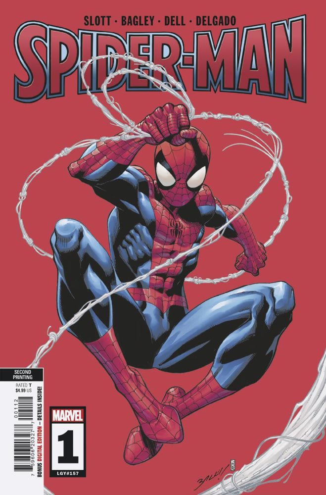 Spider-Man #1 2ND Printing Bagley Variant - The Fourth Place