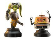 Star Wars Hera Syndulla and Chopper Mini-bust set figures - The Fourth Place