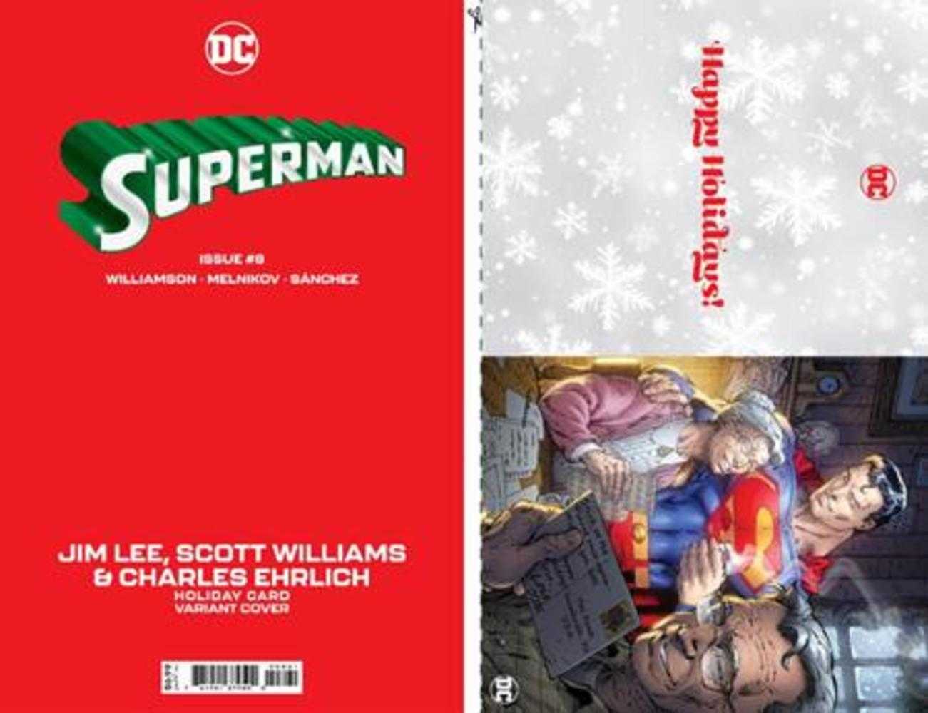 Superman #8 Cover D Jim Lee DC Holiday Card Special Edition Variant - The Fourth Place