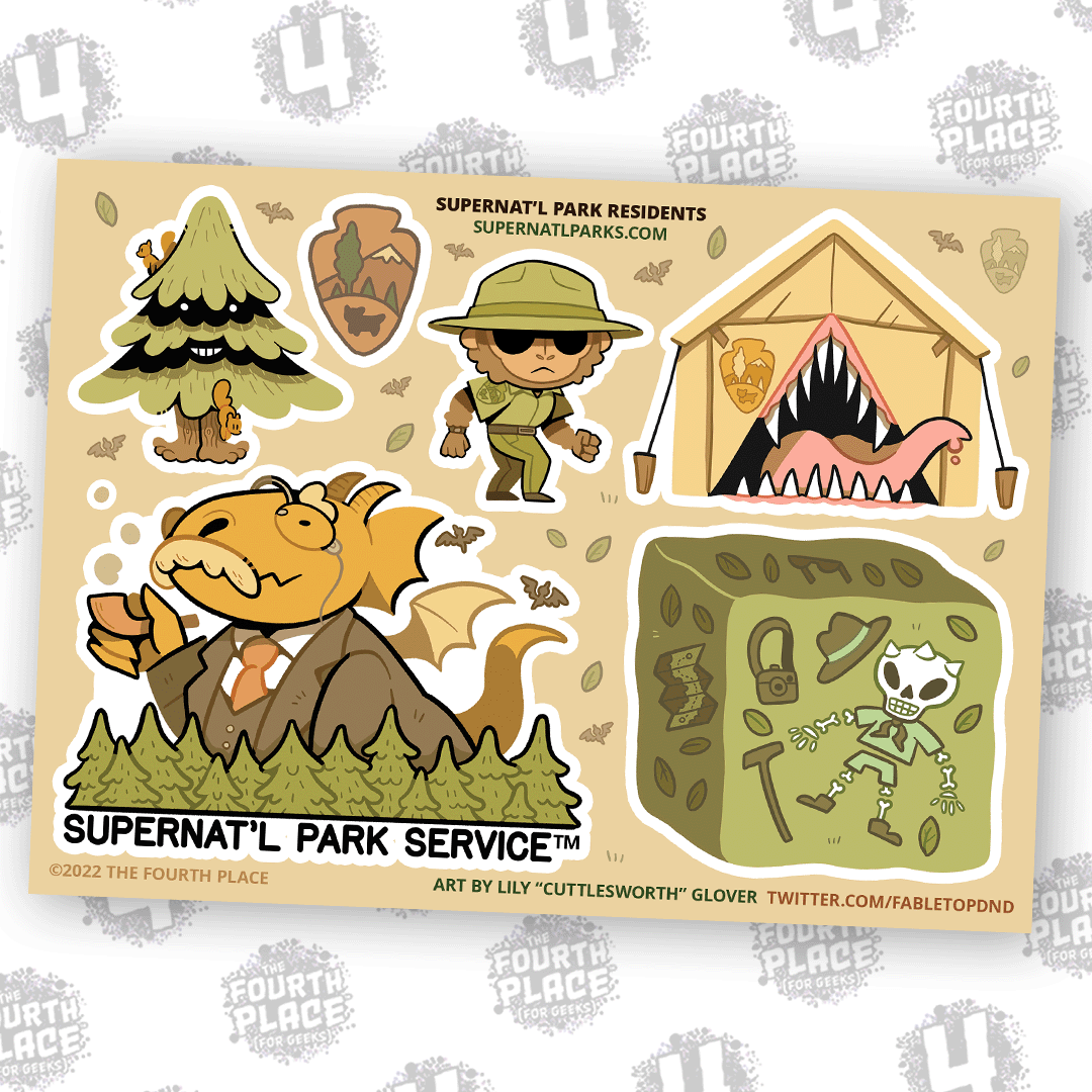 Supernat'l Park Residents (Sticker Sheet) - The Fourth Place