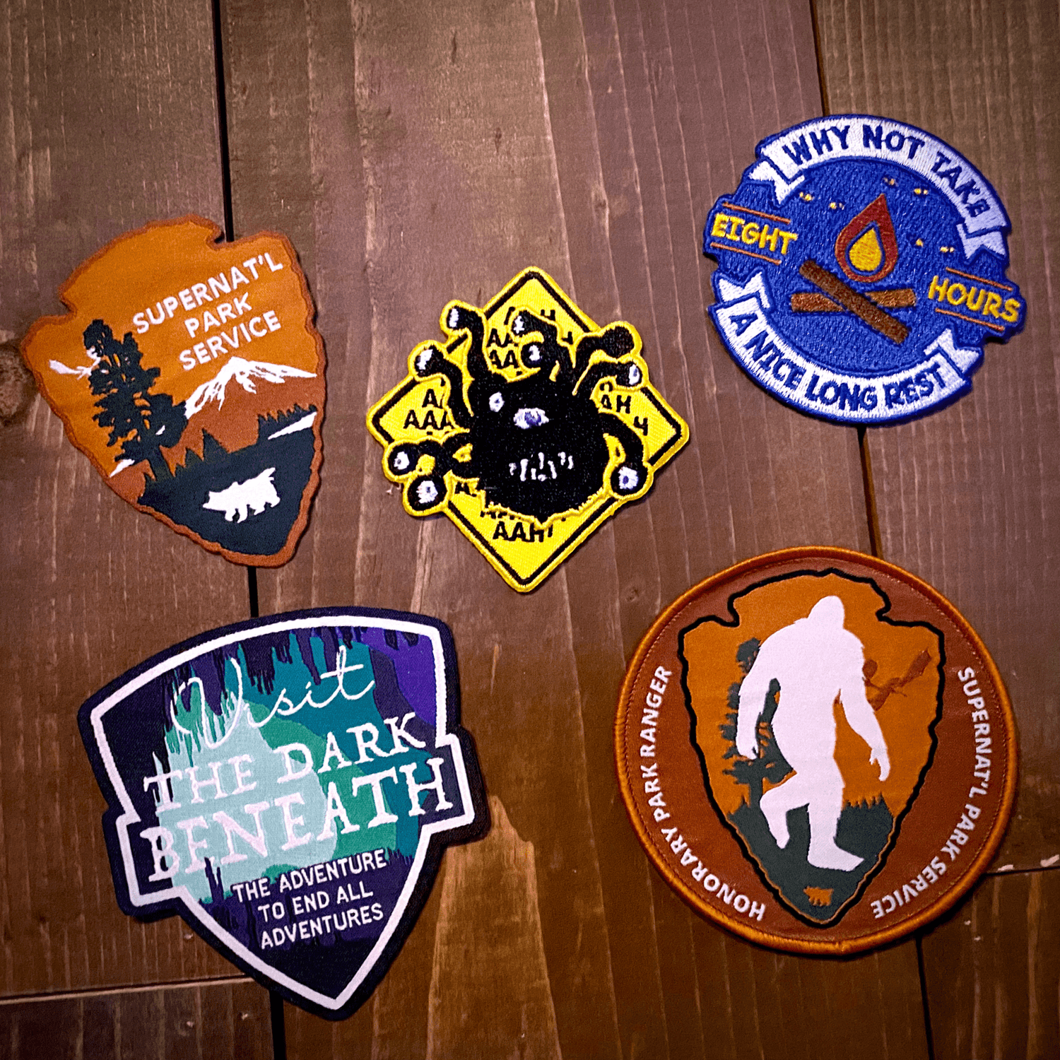 Supernat'l Park Service Patches (Updated Set of 5) - The Fourth Place