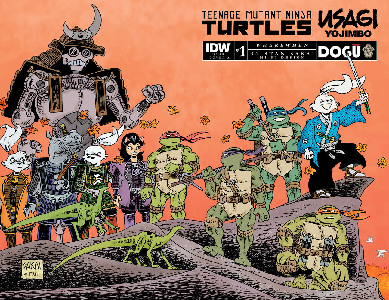 Teenage Mutant Ninja Turtles Usagi Yojimbo Wherewhen #1 Cover A Sakai - The Fourth Place