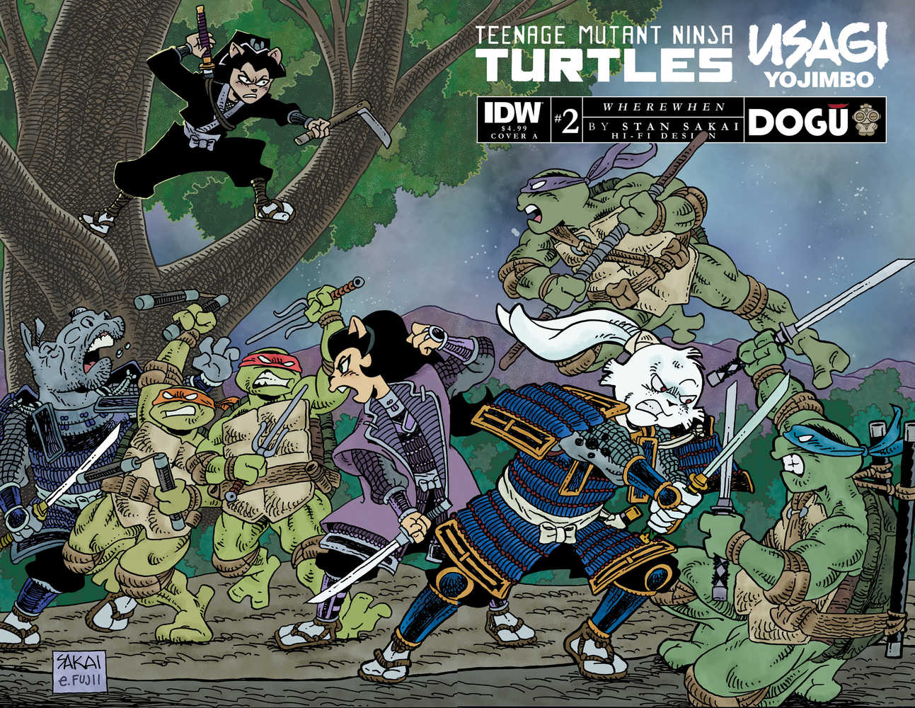 Teenage Mutant Ninja Turtles Usagi Yojimbo Wherewhen #2 Cover A Sakai - The Fourth Place