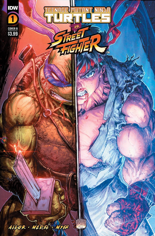 Teenage Mutant Ninja Turtles vs. Street Fighter #1 Variant B (Williams II) - The Fourth Place