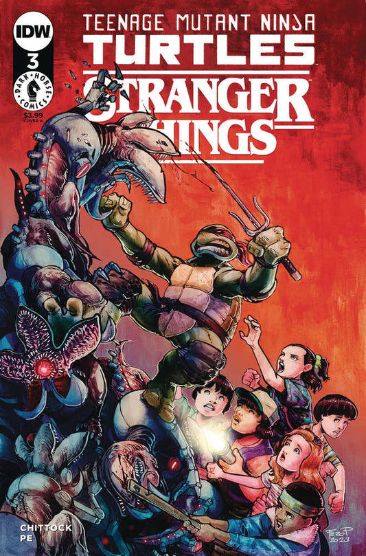 Teenage Mutant Ninja Turtles X Stranger Things #3 Cover A Pe - The Fourth Place