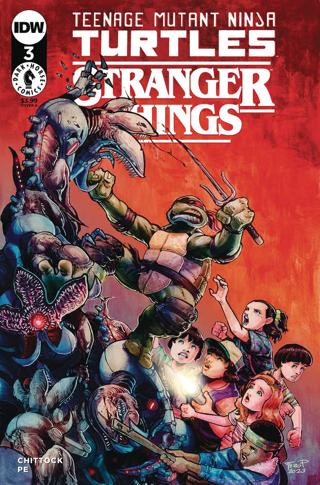 Teenage Mutant Ninja Turtles X Stranger Things #3 Cover A Pe - The Fourth Place