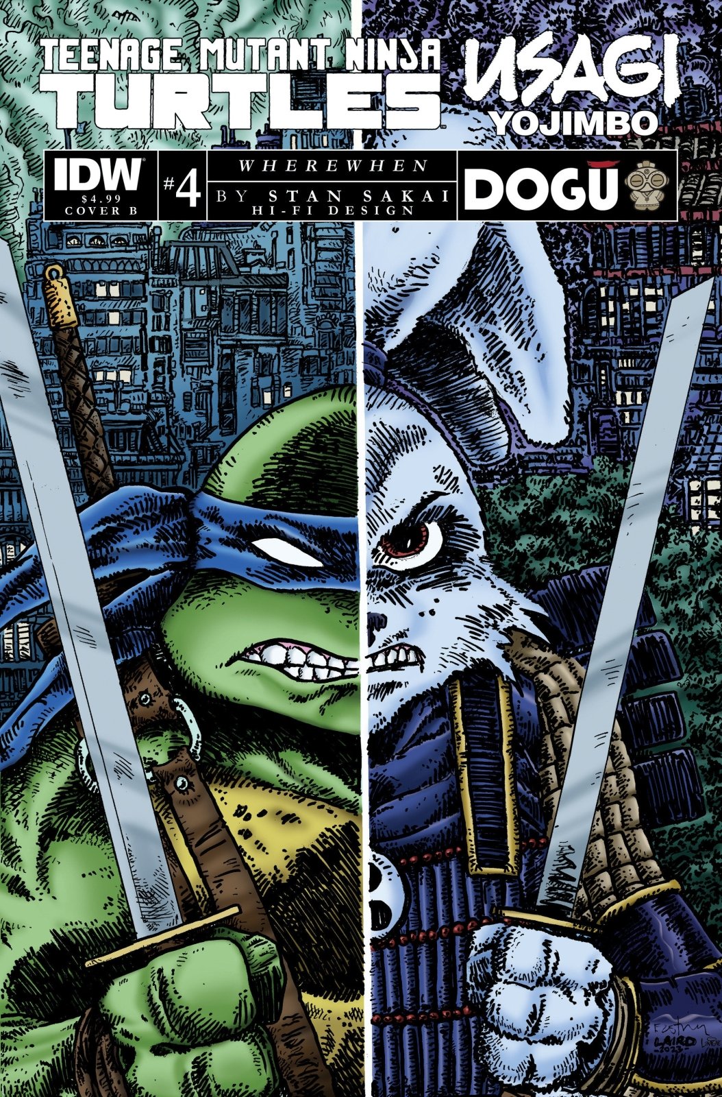 Teenage Mutant Ninja Turtles/Usagi Yojimbo: Wherewhen #4 Variant B (Eastman & Laird) - The Fourth Place