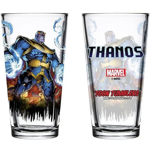 Thanos Toon Tumbler Pint Glass - The Fourth Place