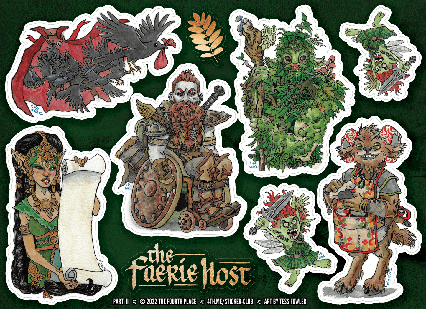 The Faerie Host Stickers (Part 2) Preorder - The Fourth Place