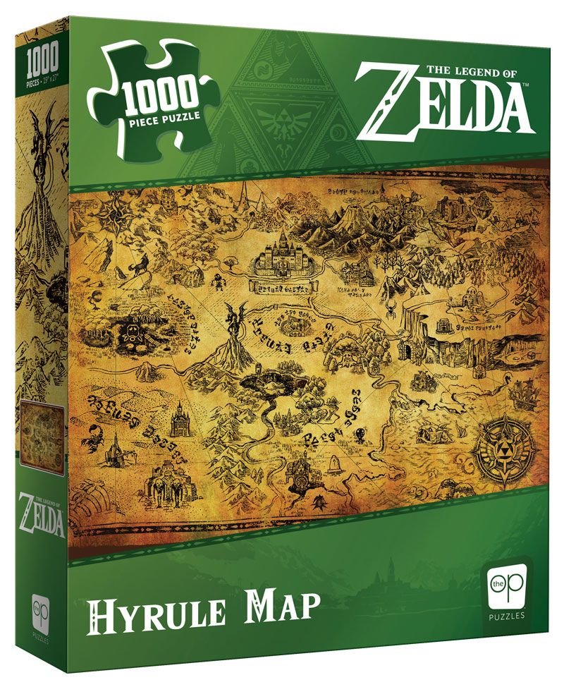 The Legend of Zelda - Hyrule Map 1000 Piece Puzzle - The Fourth Place