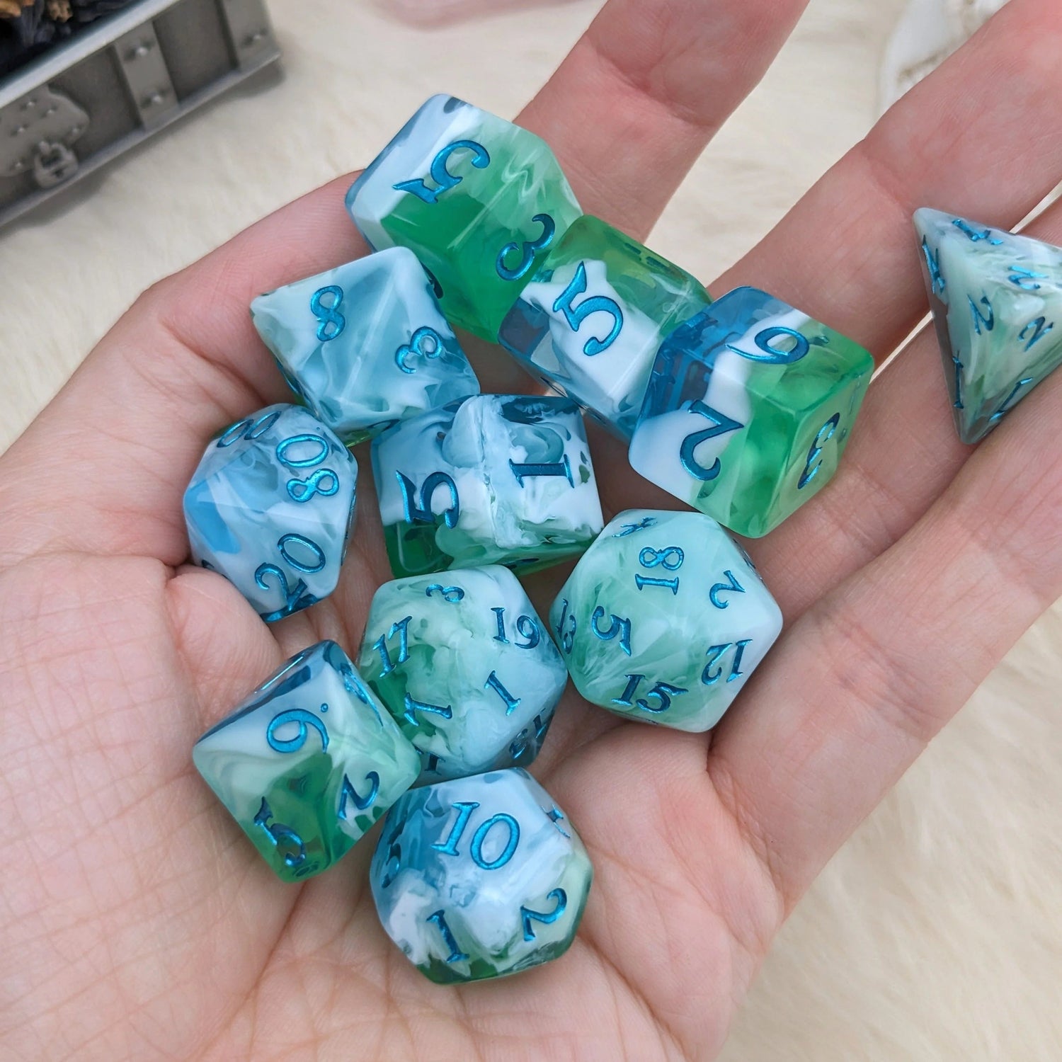 Tidecaller - 7 Dice Set - The Fourth Place