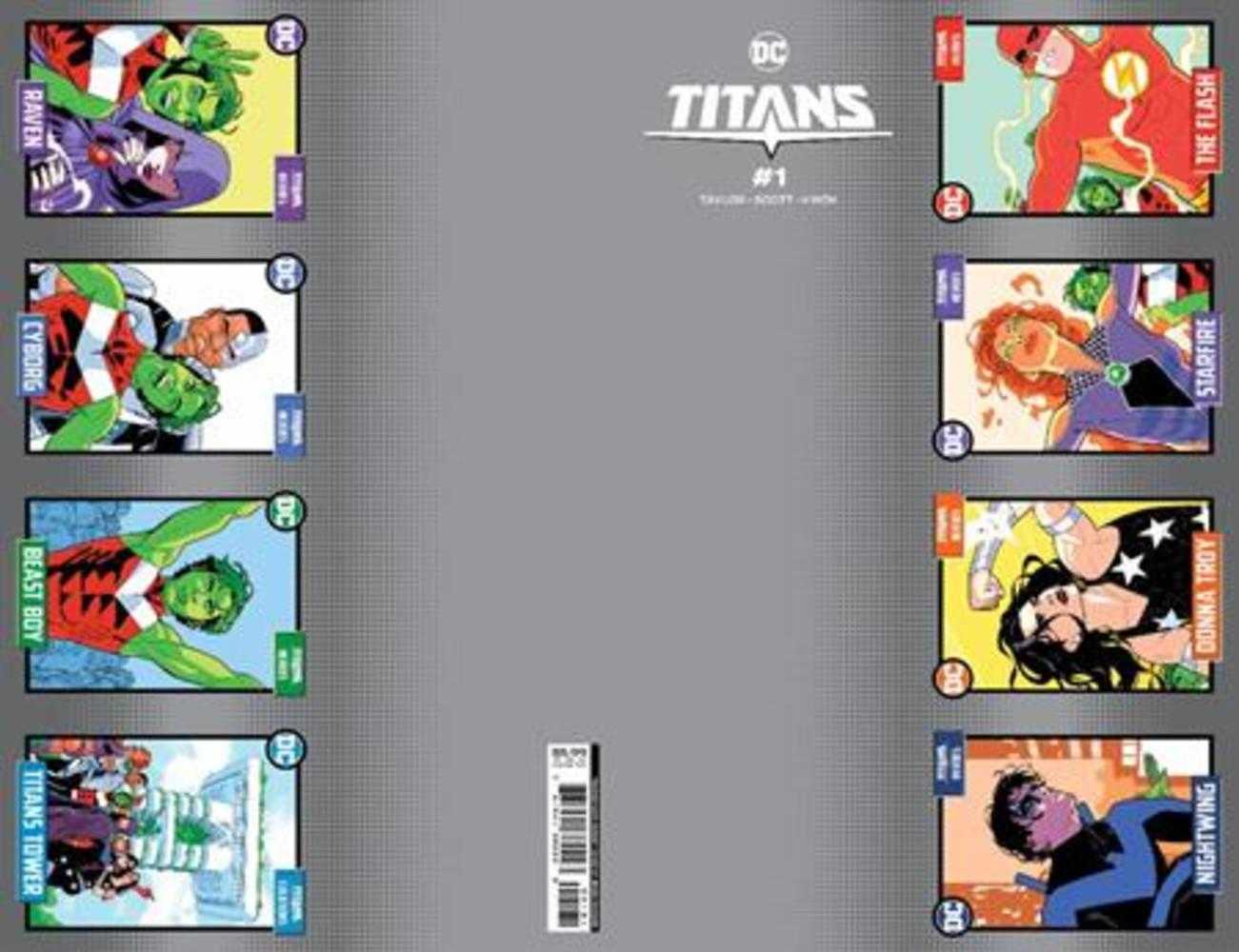 Titans #1 Cover H Perforation Trading Card Card Stock Variant - The Fourth Place