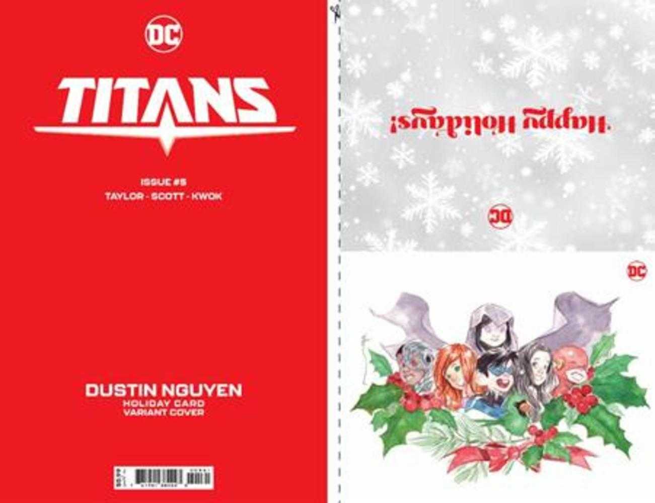 Titans #5 Cover D Dustin Nguyen DC Holiday Card Special Edition Variant - The Fourth Place