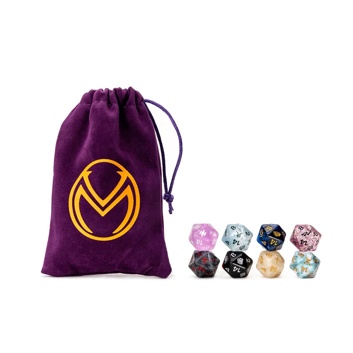 Vox Machina d20 Dice Set (8d20 with Bag) - The Fourth Place