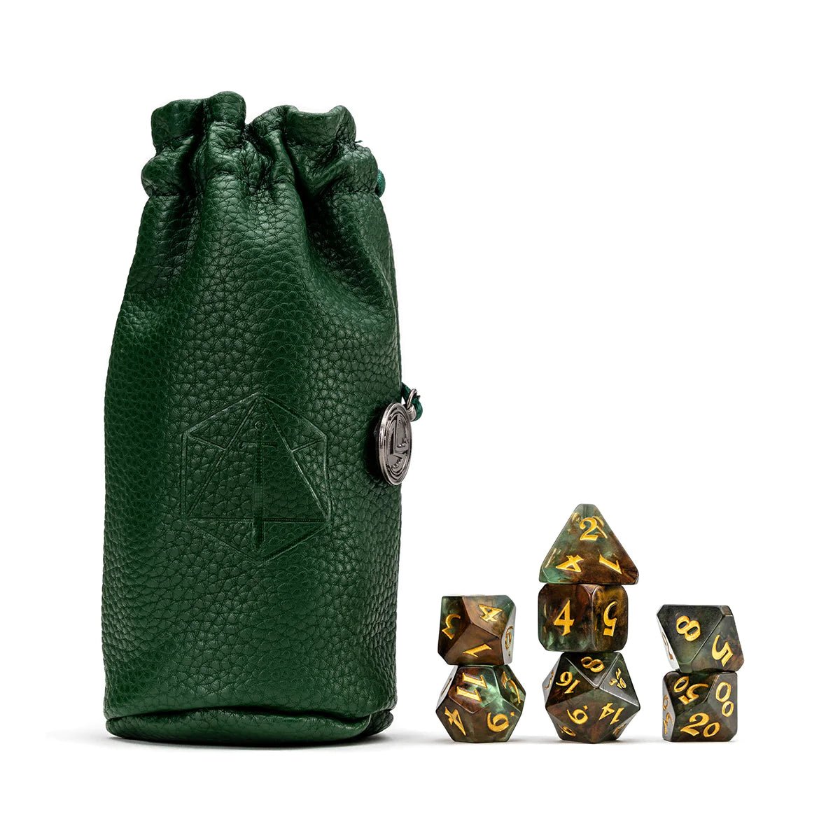 Vox Machina Dice Set: Keyleth (Green/Natural) - The Fourth Place