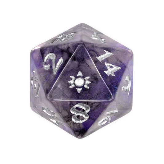 Vox Machina Dice Set: PERCIVAL FREDRICKSTEIN VON MUSEL KLOSSOWSKI DE ROLO III (Gray/Purple) - The Fourth Place