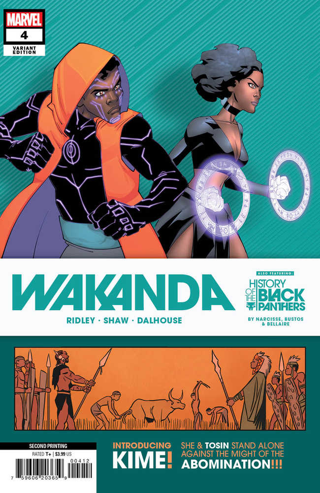 Wakanda #4 (Of 5) 2ND Printing Shaw Bustos Variant - The Fourth Place