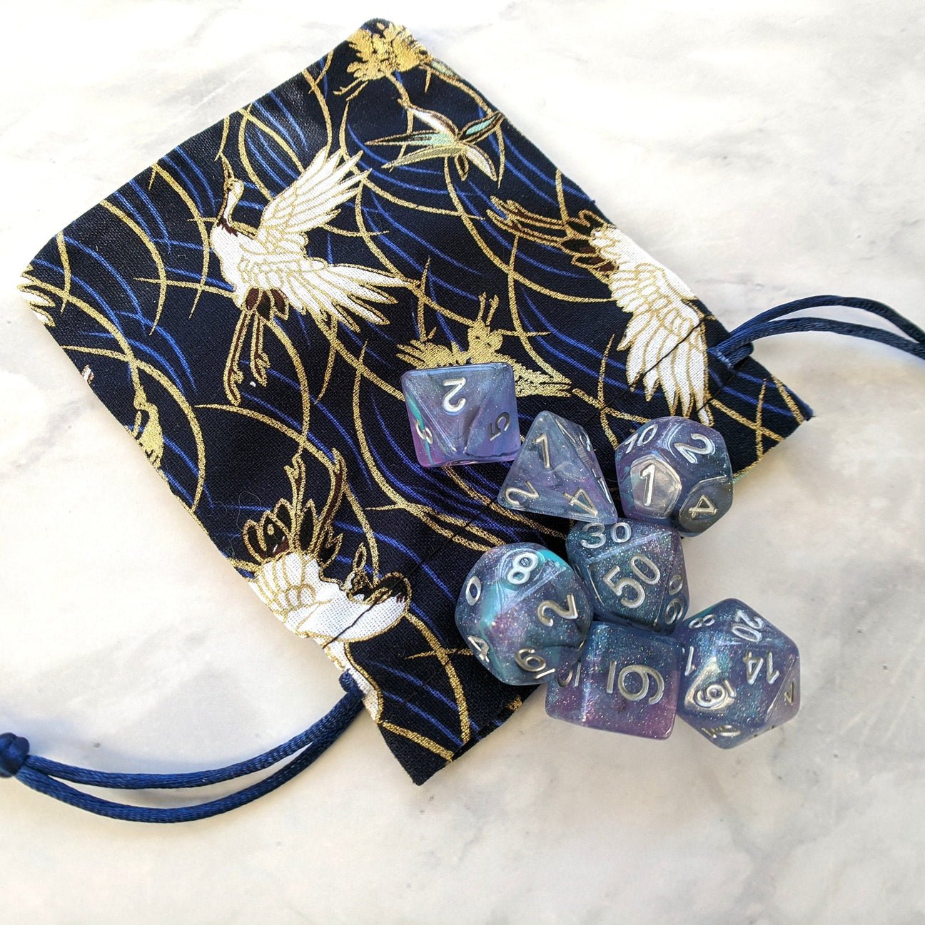 White Crane Dice Bag - The Fourth Place