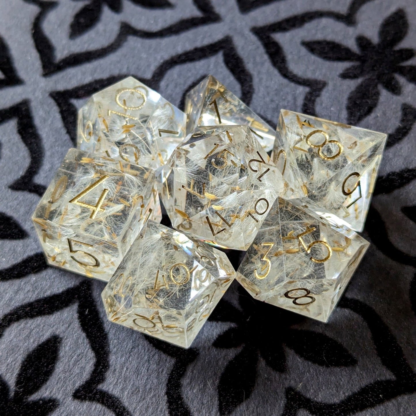 Wishes - Sharp Edge Resin - 7 Dice Set - The Fourth Place