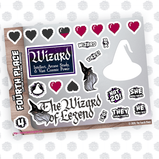 Wizard Laptop Stickers - The Fourth Place