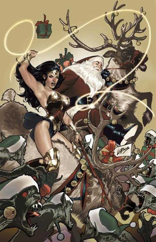 Wonder Woman #4 Cover D Pablo Villalobos Santa Card Stock Variant - The Fourth Place