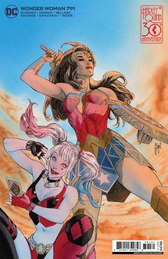 Wonder Woman #791 Cover C Guillem March Harley Quinn 30th Anniversary Card Stock Variant - The Fourth Place